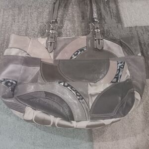 Coach Multicolor Patchwork Shoulder Bag